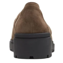 Clarks Slip-On Shoes|Women's , Calla Style Loafer Olive Suede