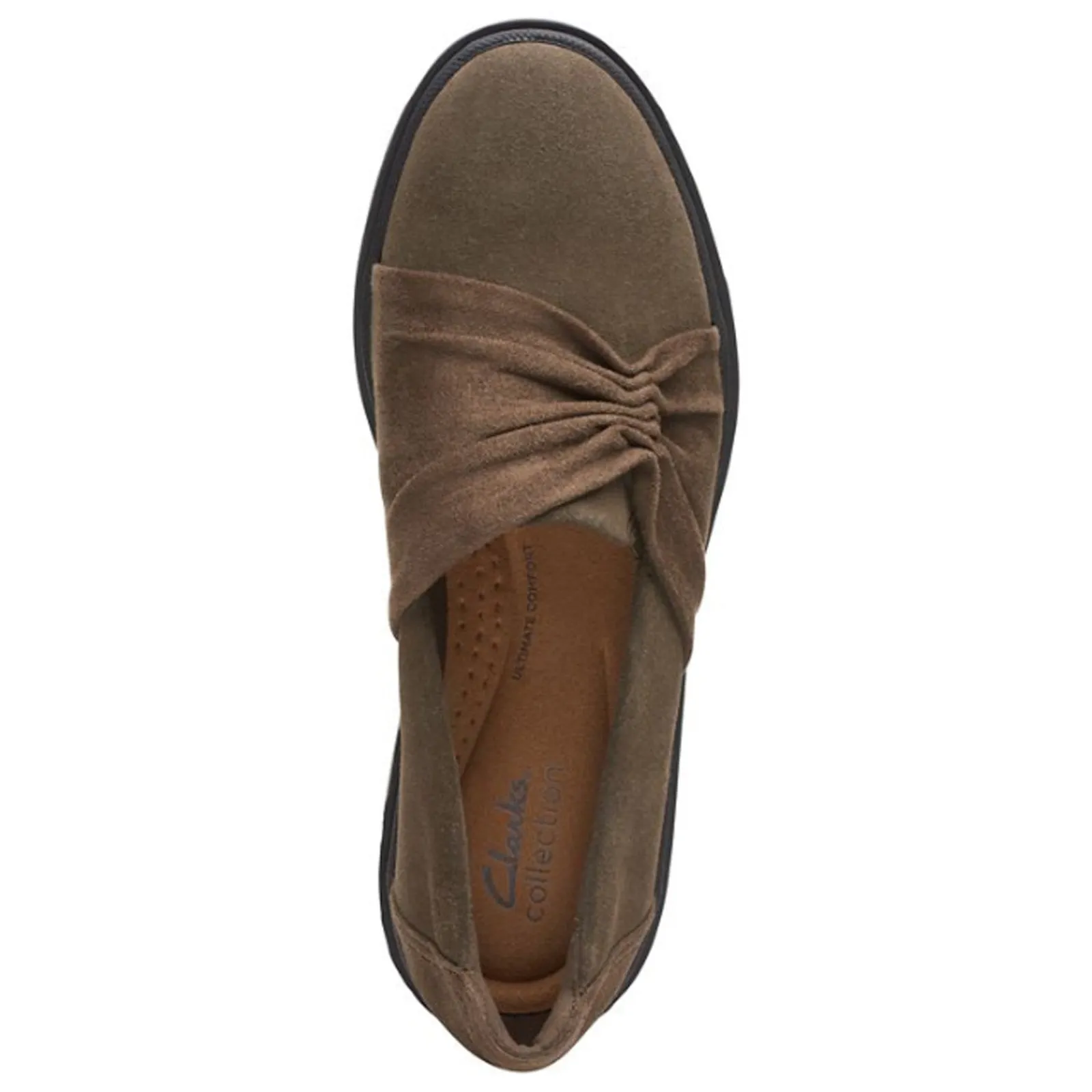 Clarks Slip-On Shoes|Women's , Calla Style Loafer Olive Suede
