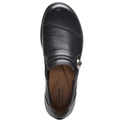 Clarks Slip-On Shoes|Women's , Carleigh Pearl Slip-On Black