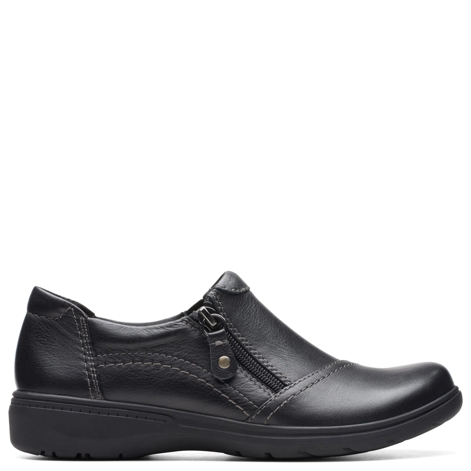 Clarks Loafers|Women's , Carleigh Ray Slip-On Black