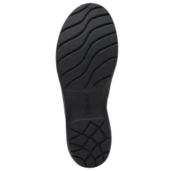 Clarks Flats|Women's , Carleigh Ray Slip-On Navy Nubuck