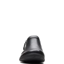 Clarks Flats|Women's , Carleigh Ray Slip-On Black