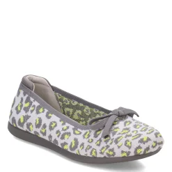 Clarks Slip-On Shoes|Women's , Carly Hope Flat Grey Leopard