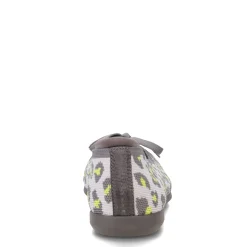 Clarks Flats|Women's , Carly Hope Flat Grey Leopard