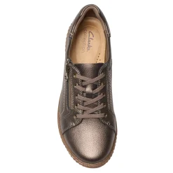 Clarks Sneakers & Athletic|Women's , Caroline Janna Sneaker Bronze Metallic
