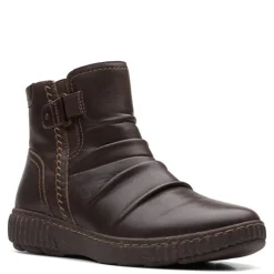 Clarks Boots|Women's , Caroline Orchid Boot Brown