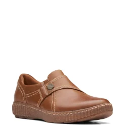 Clarks Slip-On Shoes|Women's , Caroline Pearl Slip-On Dark Tan