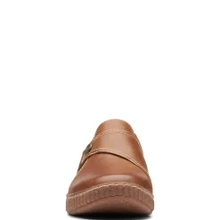 Clarks Slip-On Shoes|Women's , Caroline Pearl Slip-On Dark Tan