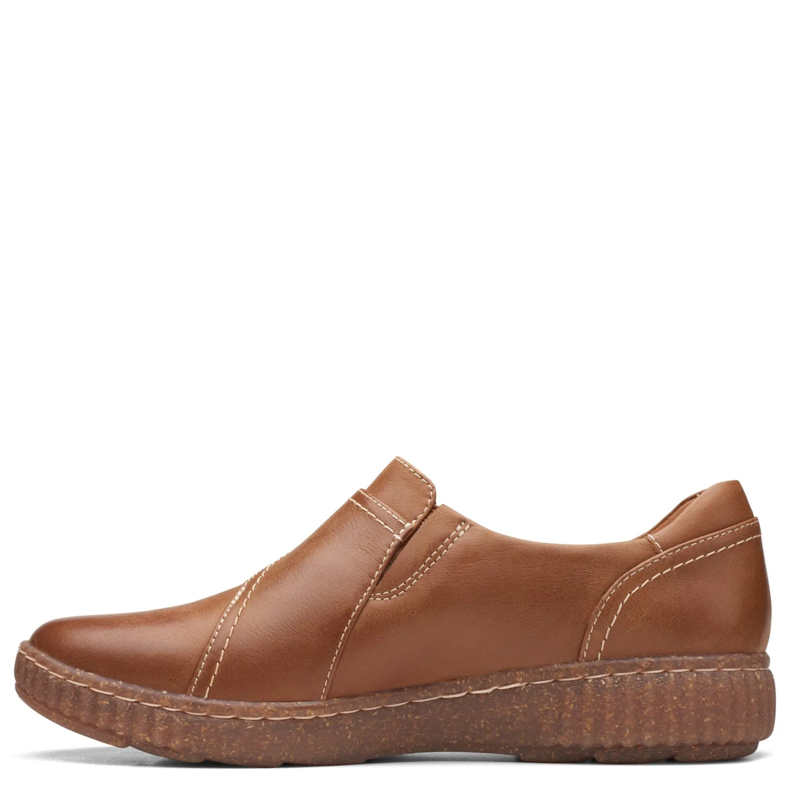 Clarks Slip-On Shoes|Women's , Caroline Pearl Slip-On Dark Tan