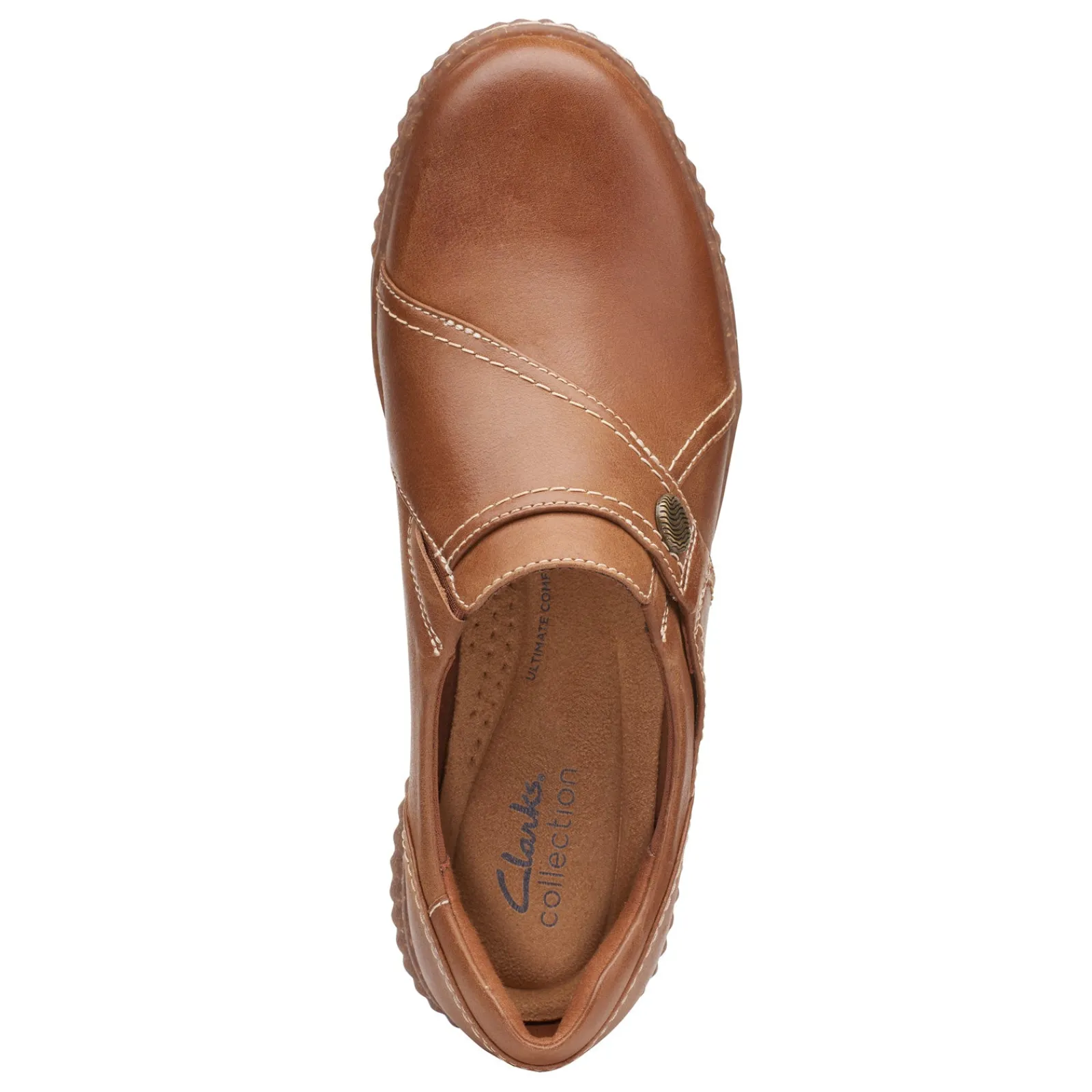 Clarks Slip-On Shoes|Women's , Caroline Pearl Slip-On Dark Tan