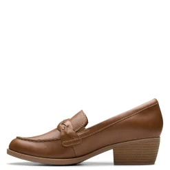 Clarks Loafers|Women's , Charlten Echo Loafer Dark Sand