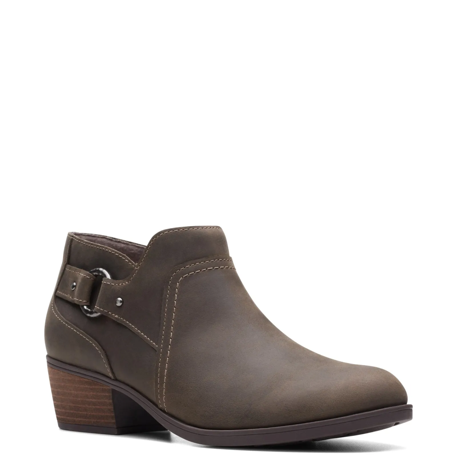 Clarks Boots|Women's , Charlten Grace Boot Taupe Oily