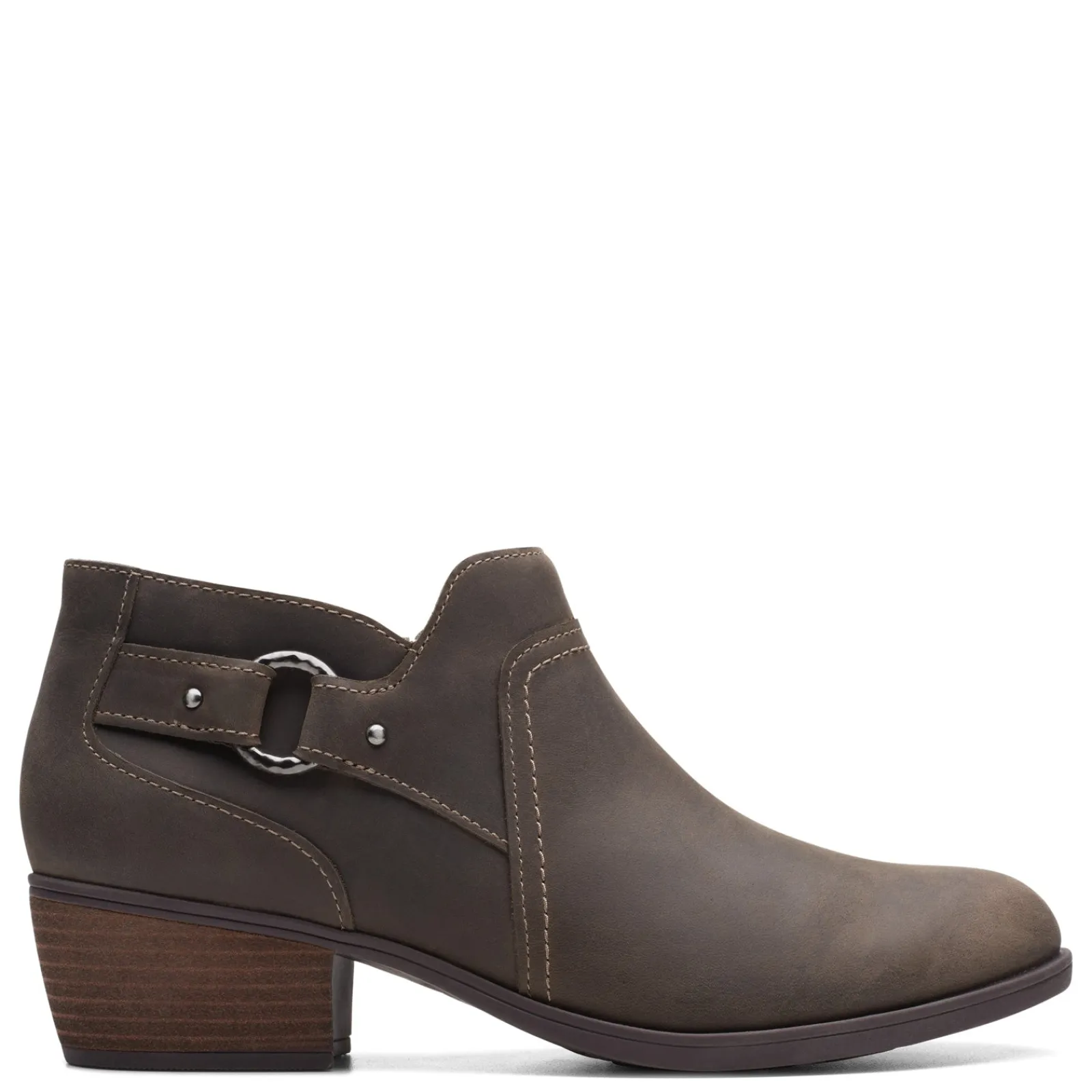 Clarks Boots|Women's , Charlten Grace Boot Taupe Oily