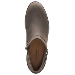 Clarks Boots|Women's , Charlten Grace Boot Taupe Oily