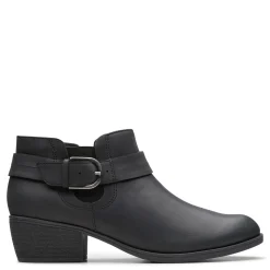 Clarks Boots|Women's , Charlten Rae Boot Black Oily