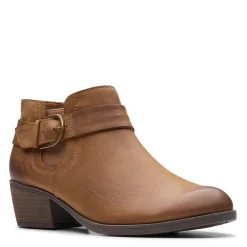 Clarks Boots|Women's , Charlten Rae Boot Tan Oily