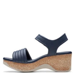 Clarks Sandals|Women's , Chelseah Gem Sandal Navy