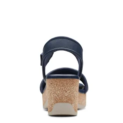 Clarks Sandals|Women's , Chelseah Gem Sandal Navy