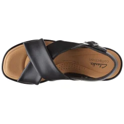 Clarks Sandals|Women's , Clara Cove Sandal Black