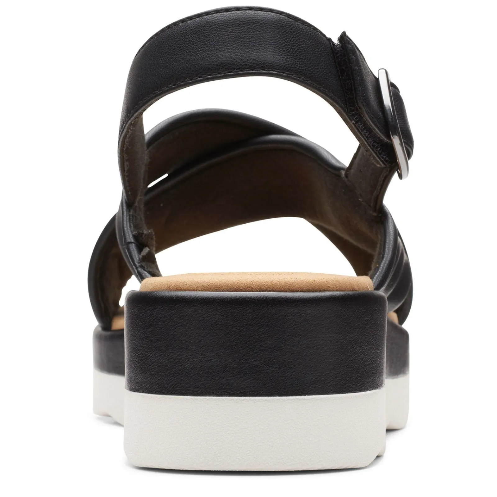Clarks Wedges|Women's , Clara Cove Sandal Black
