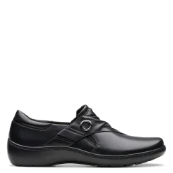 Clarks Slip-On Shoes|Women's , Cora Aubrie Slip-On Black