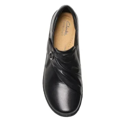 Clarks Slip-On Shoes|Women's , Cora Aubrie Slip-On Black