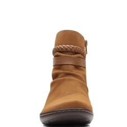 Clarks Boots|Women's , Cora Braid Boot Khaki