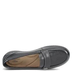 Clarks Loafers|Women's , Cora Daisy Slip-On Black