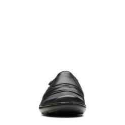 Clarks Flats|Women's , Cora Dusk Slip-On Black