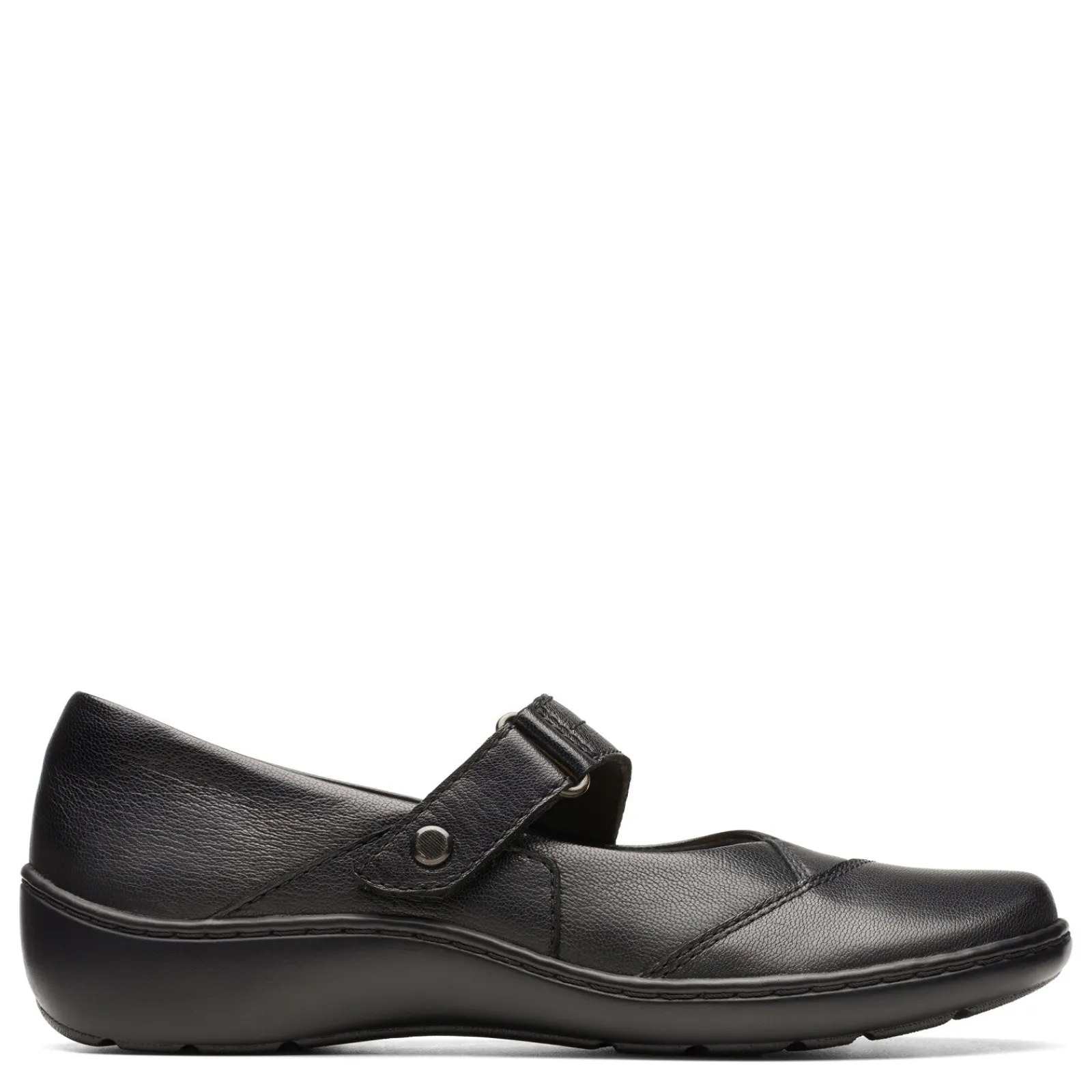 Clarks Flats|Women's , Cora Gema Slip-On Black