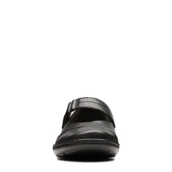 Clarks Flats|Women's , Cora Gema Slip-On Black