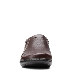 Clarks Loafers|Women's , Cora Giny Slip-On Dark Brown