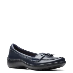 Clarks Slip-On Shoes|Women's , Cora Haley Slip-On Navy