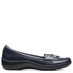 Clarks Slip-On Shoes|Women's , Cora Haley Slip-On Navy