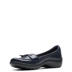 Clarks Slip-On Shoes|Women's , Cora Haley Slip-On Navy