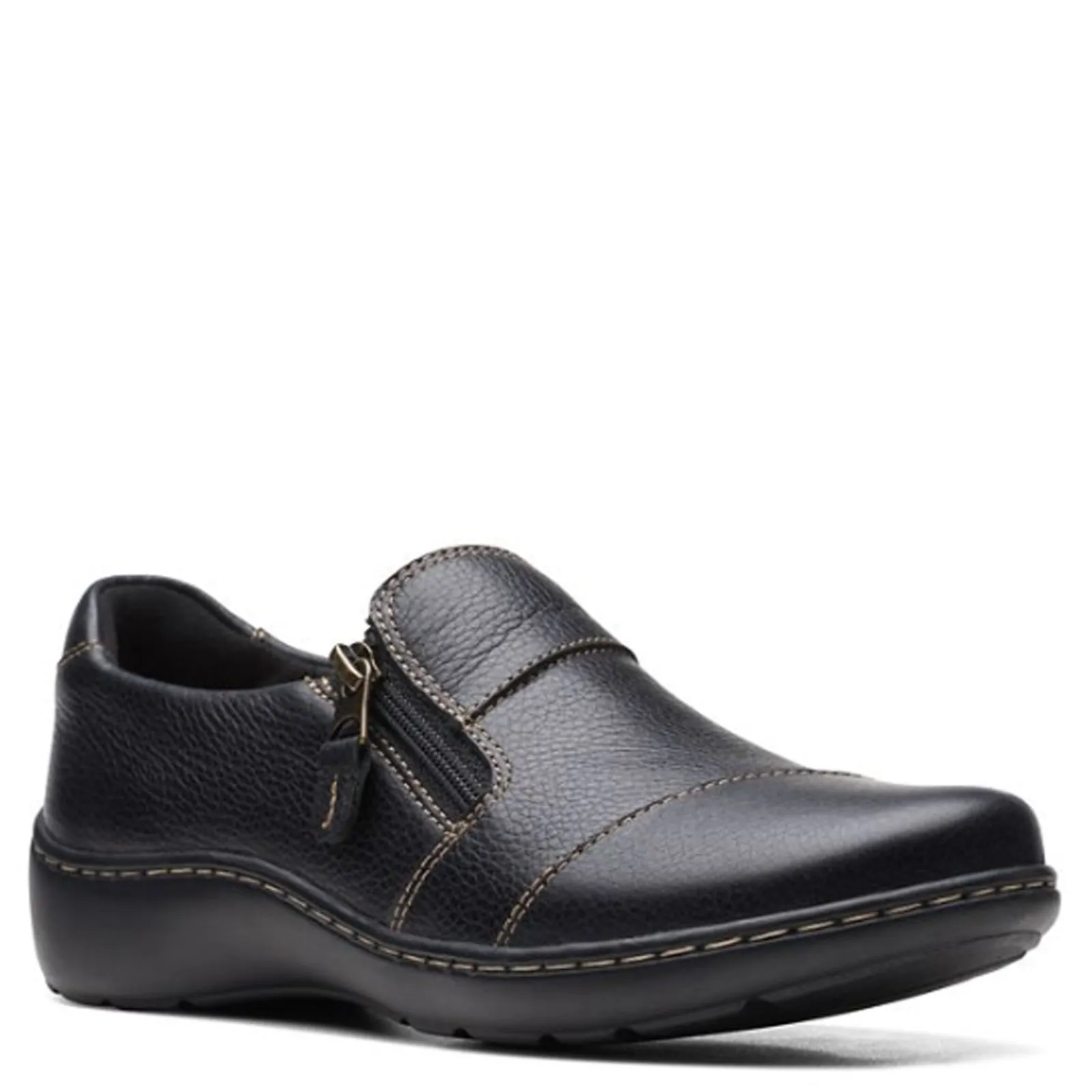 Clarks Slip-On Shoes|Women's , Cora Harbor Slip-On Black