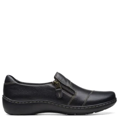 Clarks Slip-On Shoes|Women's , Cora Harbor Slip-On Black