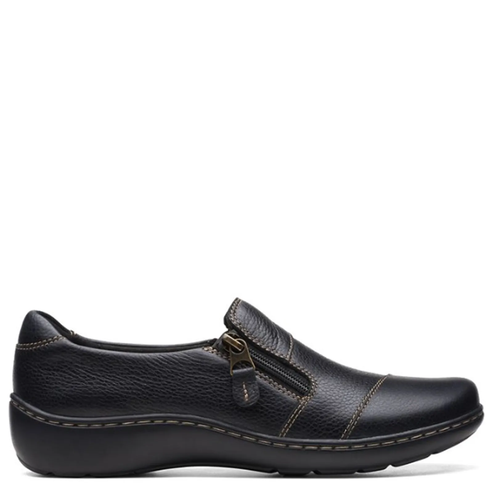 Clarks Slip-On Shoes|Women's , Cora Harbor Slip-On Black