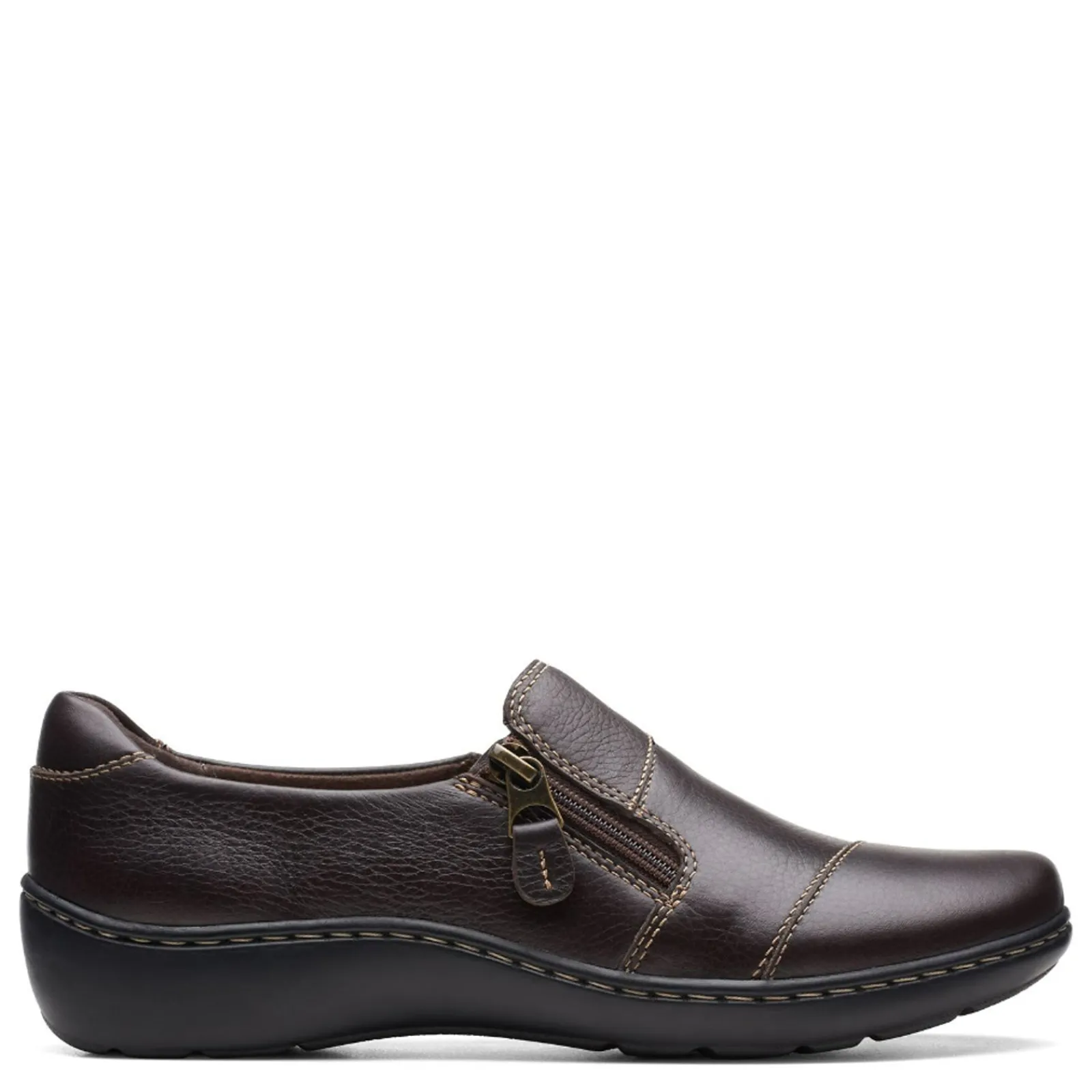 Clarks Loafers|Women's , Cora Harbor Slip-On Brown