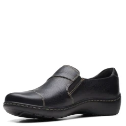 Clarks Loafers|Women's , Cora Harbor Slip-On Black