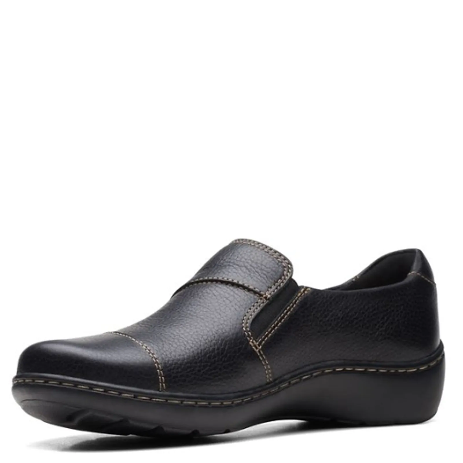 Clarks Loafers|Women's , Cora Harbor Slip-On Black