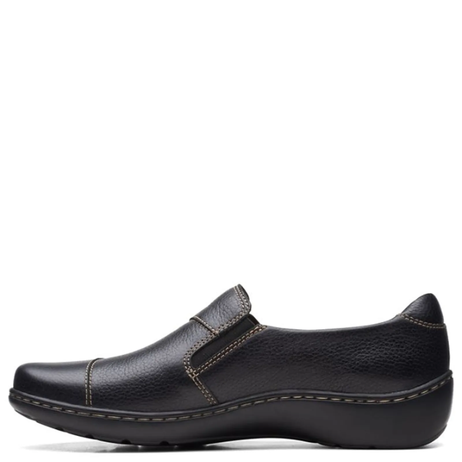 Clarks Loafers|Women's , Cora Harbor Slip-On Black