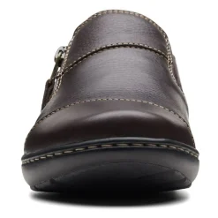 Clarks Flats|Women's , Cora Harbor Slip-On Brown