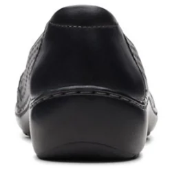 Clarks Flats|Women's , Cora Iris Slip-On Black