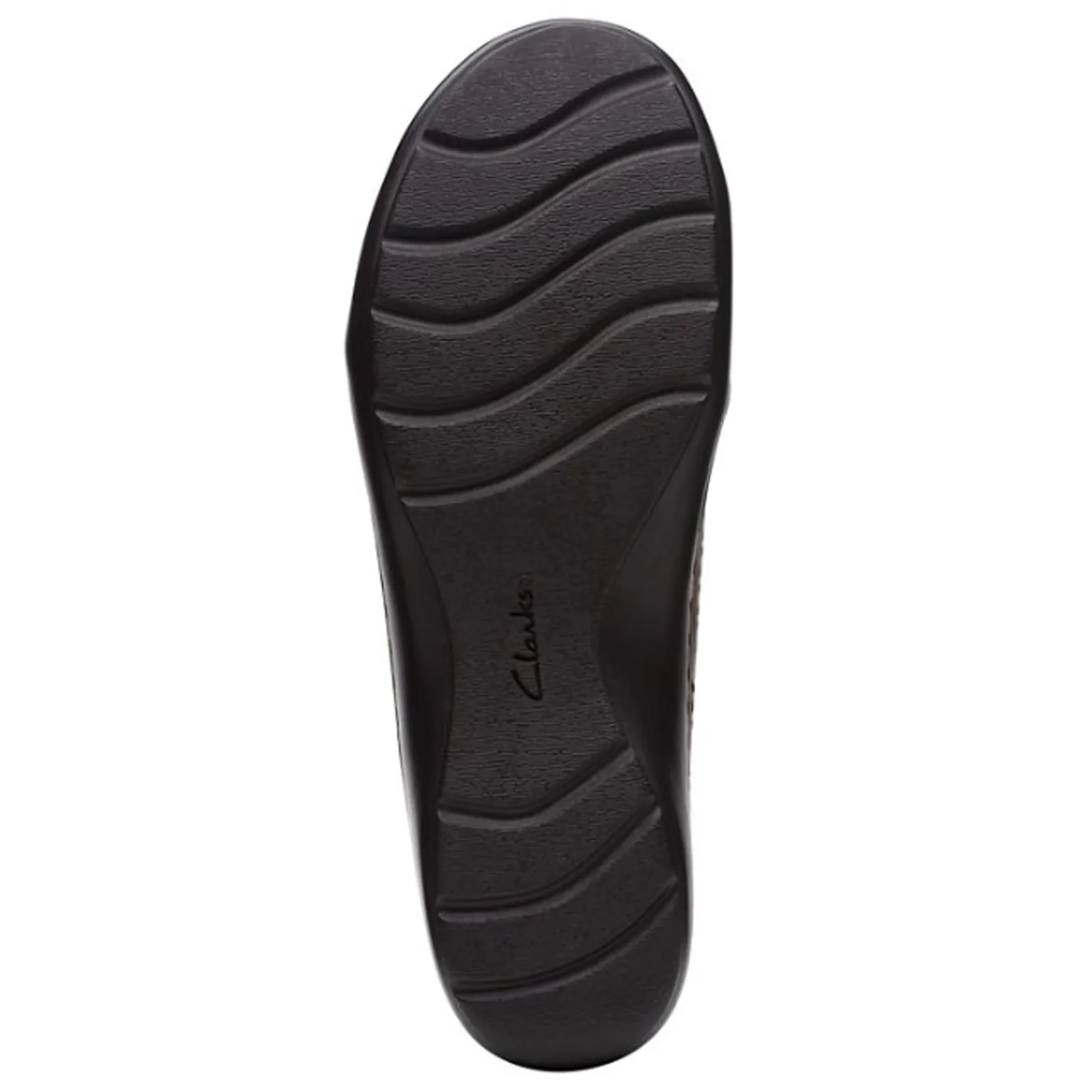 Clarks Flats|Women's , Cora Iris Slip-On Dark Tan Leather