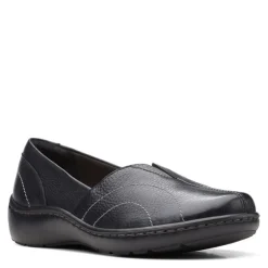 Clarks Slip-On Shoes|Women's , Cora Meadow Slip-On Black