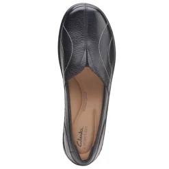 Clarks Slip-On Shoes|Women's , Cora Meadow Slip-On Black