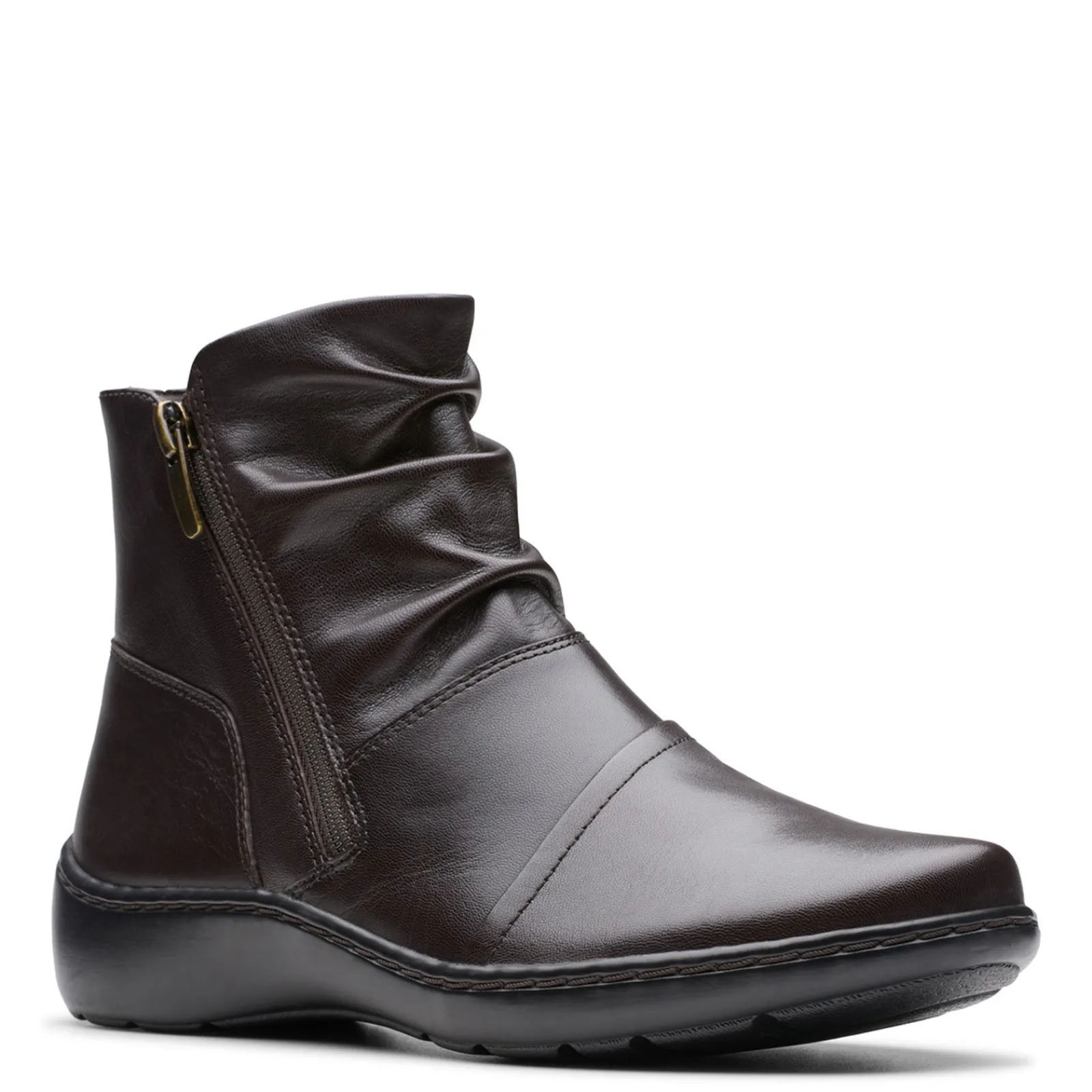 Clarks Boots|Women's , Cora Pace Boot Chocolate