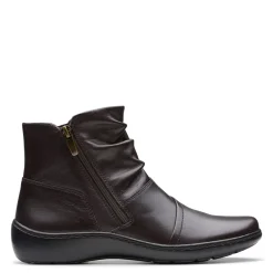 Clarks Boots|Women's , Cora Pace Boot Chocolate