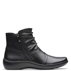 Clarks Boots|Women's , Cora Pace Boot Black